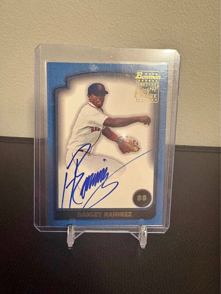 2003 Bowman Hanley Ramirez Certified Autograph Baseball Card