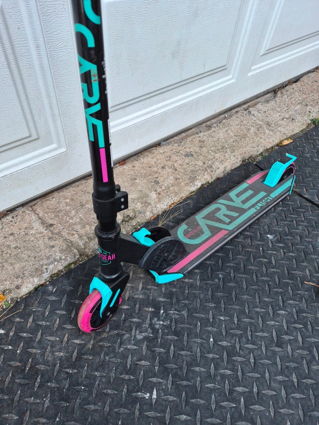 Youth Scooter Folding Aluminum Blue Purple - photo 3
