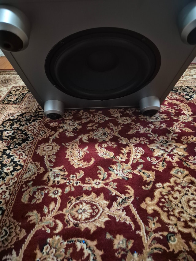 JBL 10'' home subwoofer RCA 180 watts powered active bass - photo 2