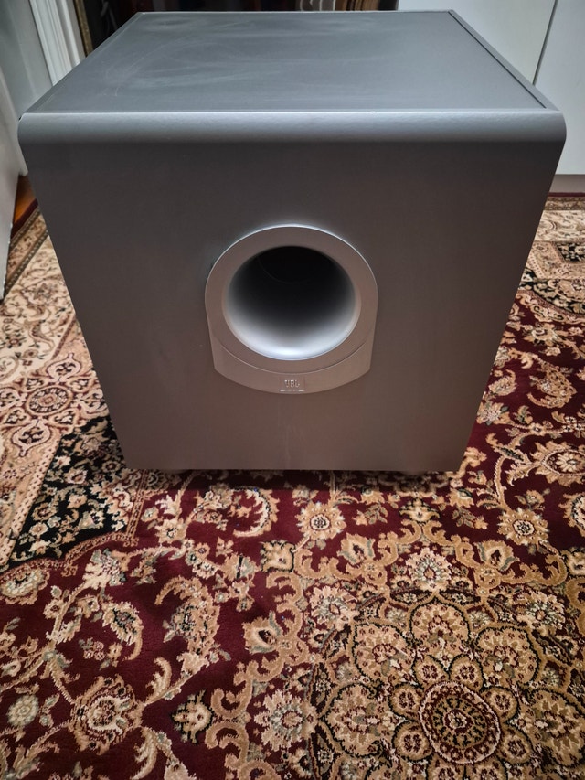 JBL 10'' home subwoofer RCA 180 watts powered active bass - photo 3