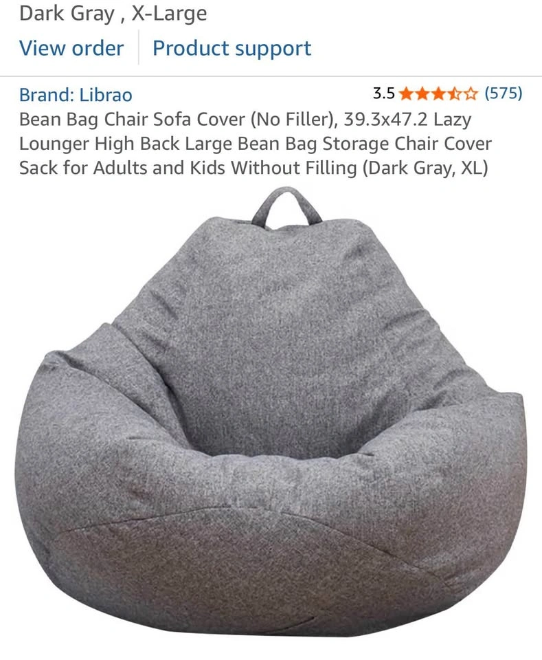 Librao Bean Bag Chair Covers with Lounge & Co Filling - photo 3