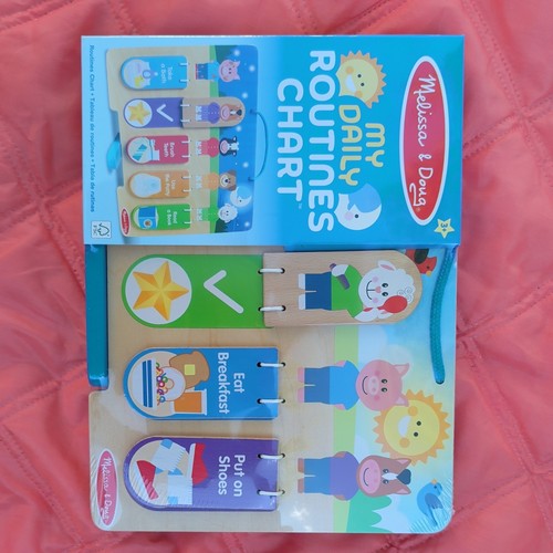 NWT Melissa & Doug My Daily Routines Chart Wooden Toy