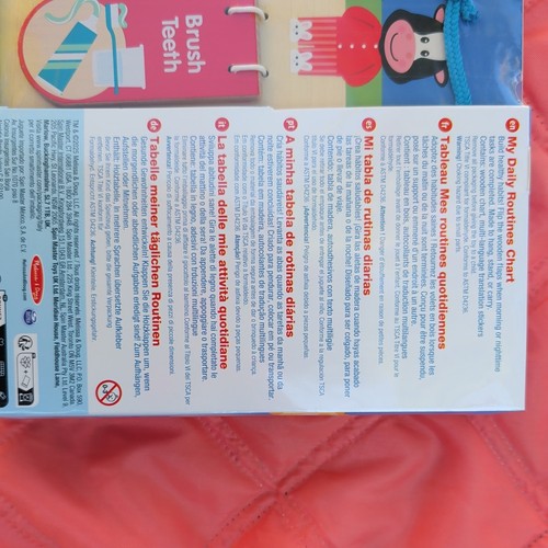 NWT Melissa & Doug My Daily Routines Chart Wooden Toy - photo 3