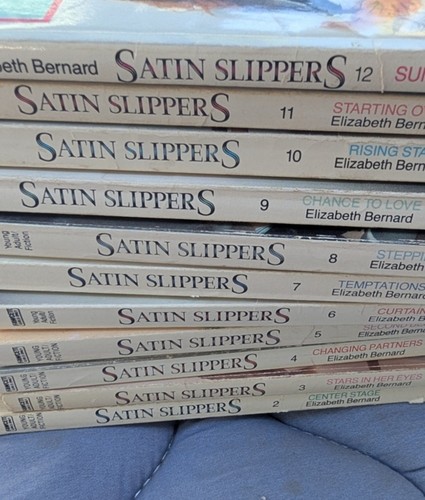 Vintage Satin Slippers Elizabeth Bernard 11 Book Lot 1980s
