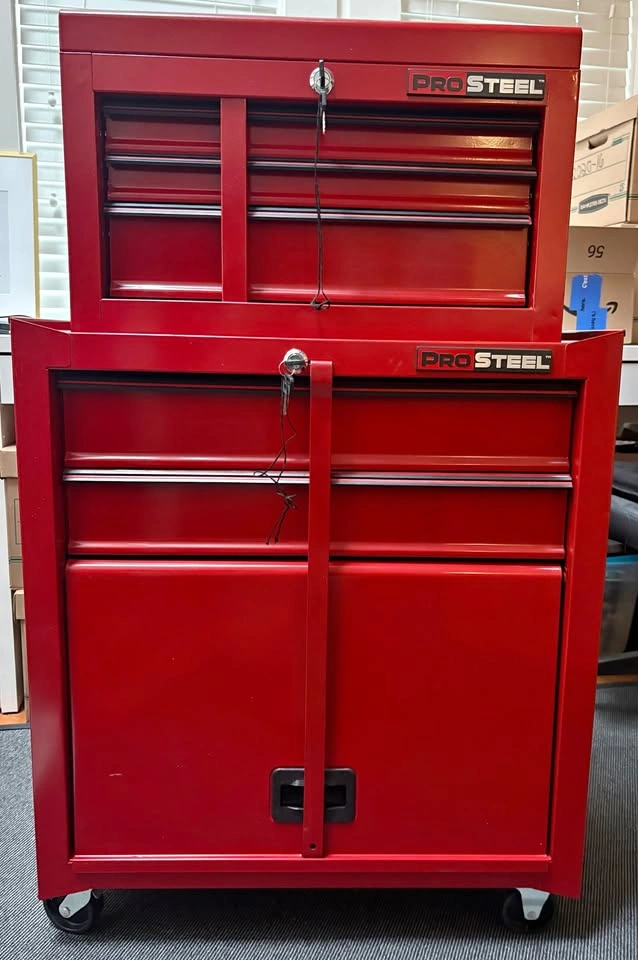 ProSteel 5-Drawer Tool Chest & Rolling Cabinet Combo