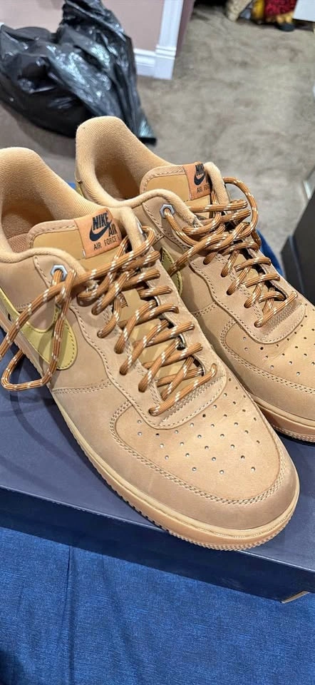Nike Air Force 1 light brown flax (Men's Size 12)