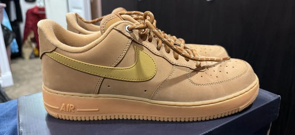 Nike Air Force 1 light brown flax (Men's Size 12) - photo 2