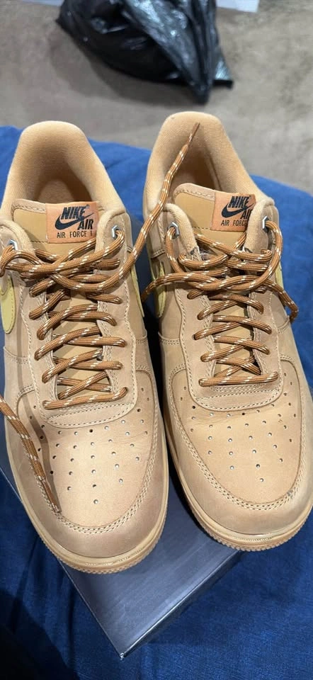 Nike Air Force 1 light brown flax (Men's Size 12) - photo 3