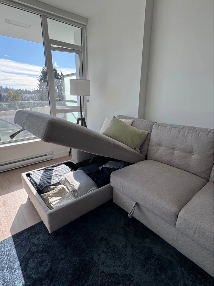 Sectional Sofa Bed with Storage - photo 2