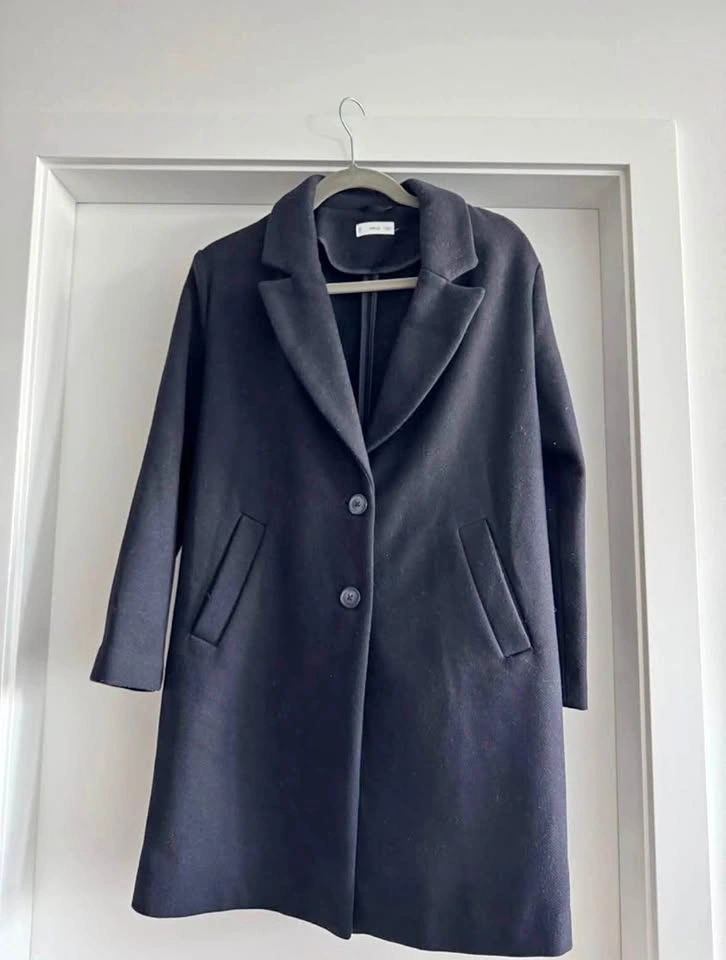 Mango Wool-Blend Overcoat