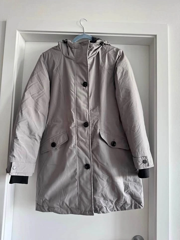 WenVen Women's Grey Winter Parka