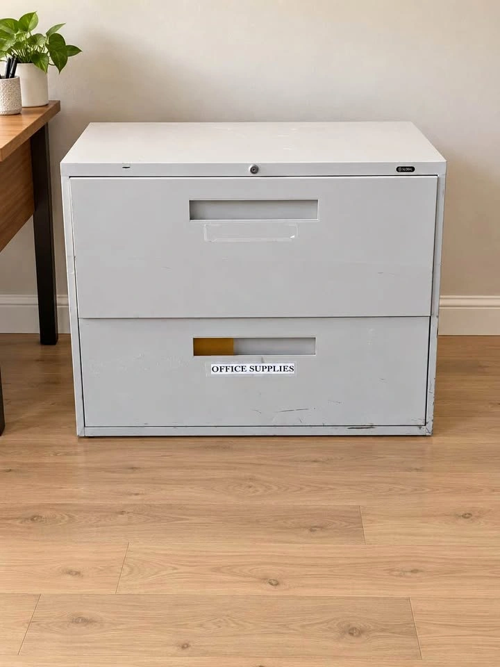 Global Two-Drawer Metal Filing Cabinet