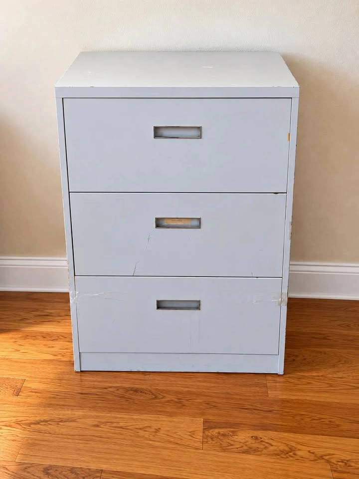 Three-Drawer Metal Filing Cabinet Delivery Available