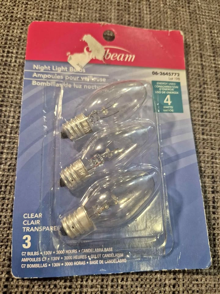 Sunbeam 3-pack 4-watt Night Light Bulbs