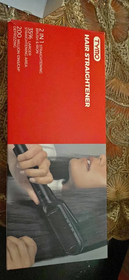 TYMO 2 in 1 Ionic Hair Straightener Comb/Brush FLIPRO HC106