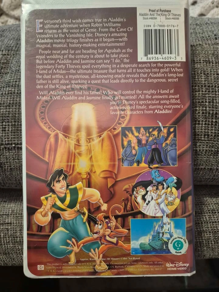 Disney's Aladdin and the King of Thieves VHS - photo 2