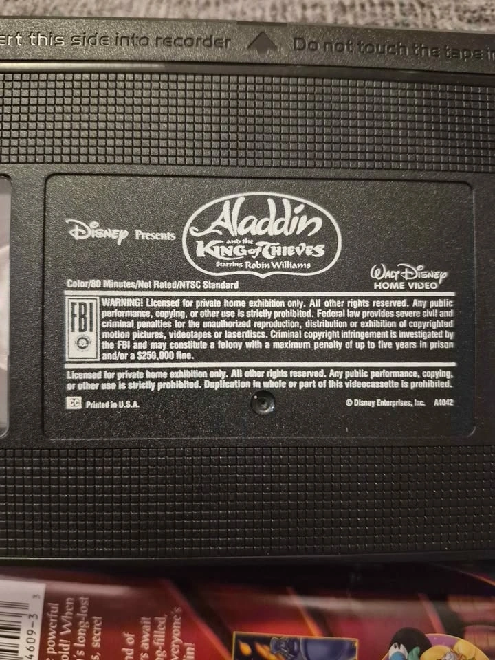 Disney's Aladdin and the King of Thieves VHS - photo 4
