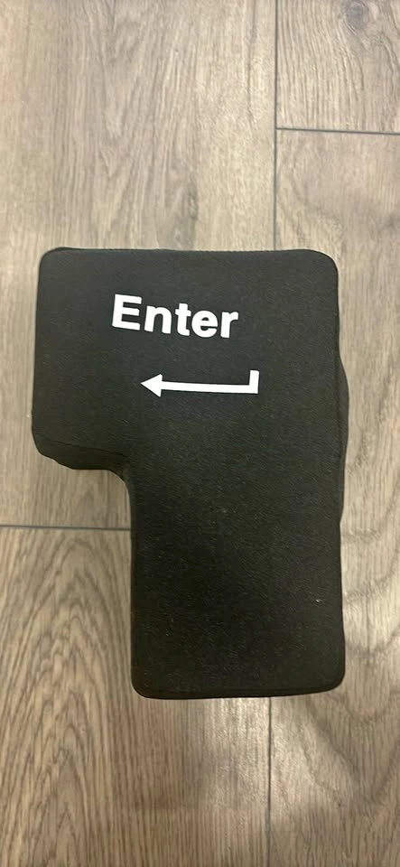 Big Enter Key USB Stress Relief Pillow