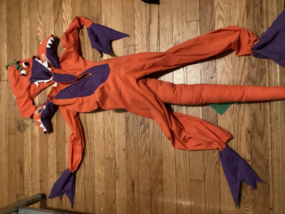 🧡3-Headed Orange Dragon/Dino for 7-8 years old - photo 2