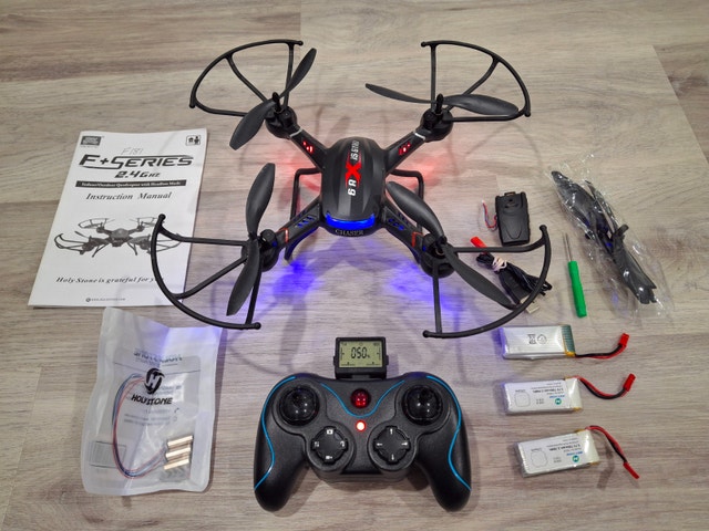 Holy Stone F181 Drone – Complete Set with 4 Batteries