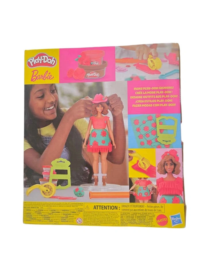 Play-Doh Barbie Florals & Fringe Fashion Design Set • Doll Inclu - photo 5