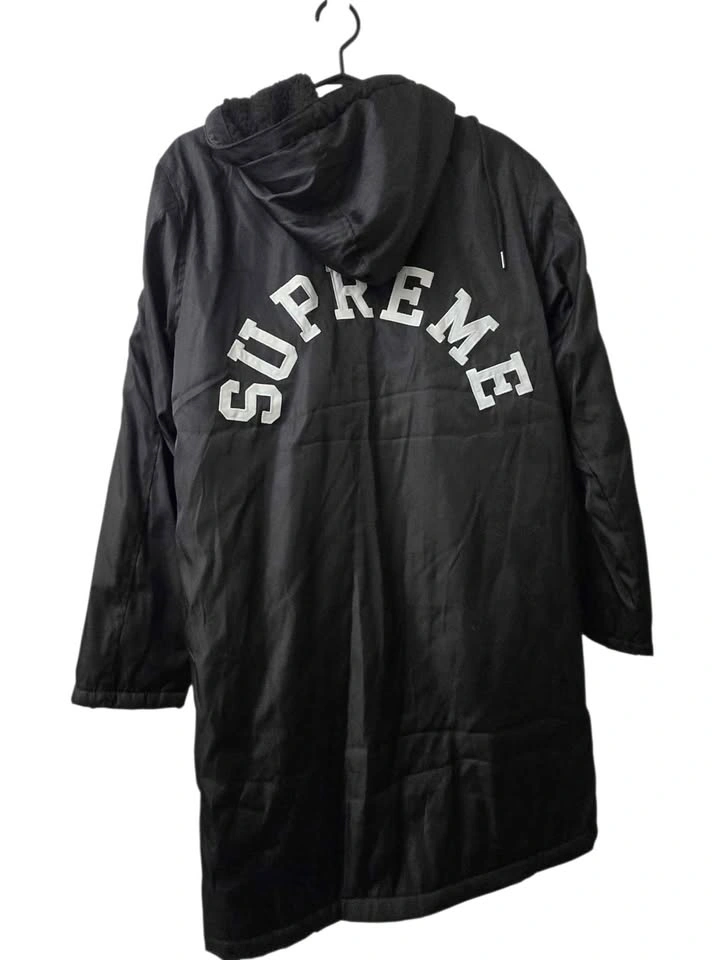 Champion x Supreme Black Hooded Jacket – Fleece Lined – 22x36 - photo 2