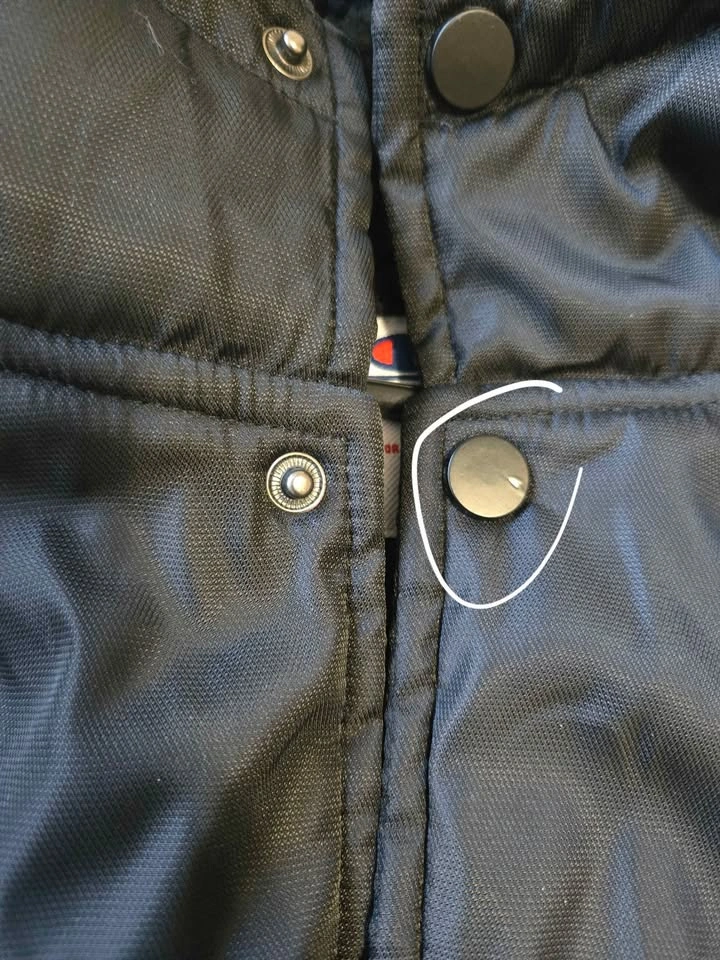 Champion x Supreme Black Hooded Jacket – Fleece Lined – 22x36 - photo 4