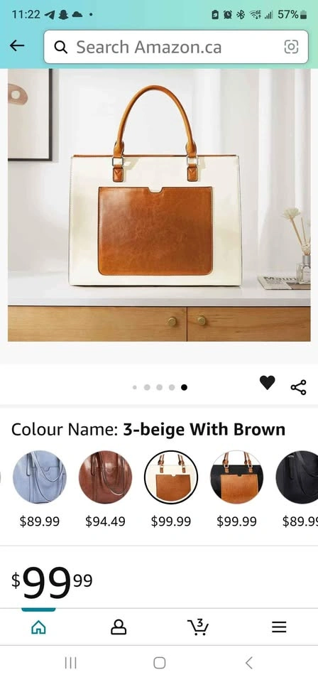 Brand new Leather work/study big bag from Amazon - photo 2
