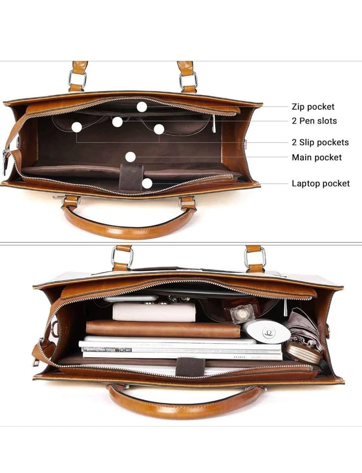 Brand new Leather work/study big bag from Amazon - photo 5