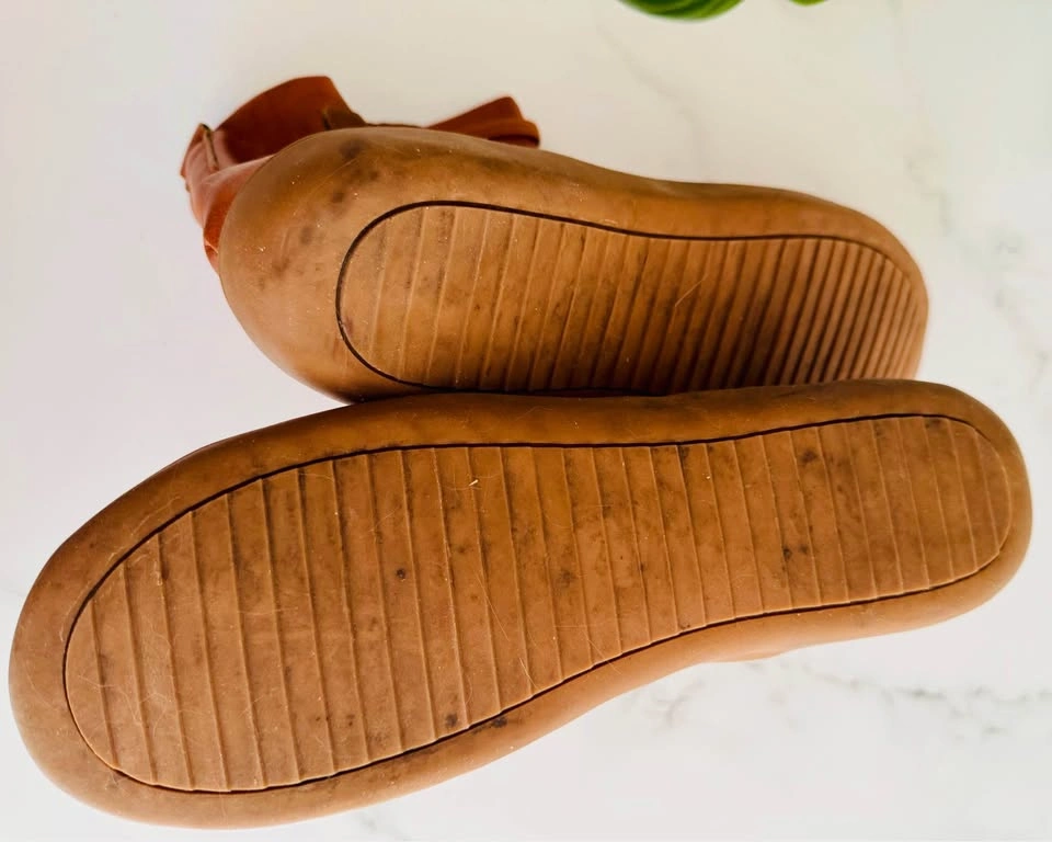Cognac Brown Waterproof Slip-on Booties, Size 8 - photo 3