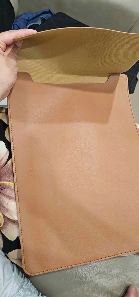 Leather Laptop bag camel colour - photo 2