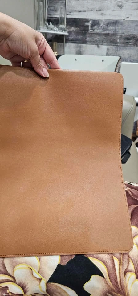 Leather Laptop bag camel colour - photo 3