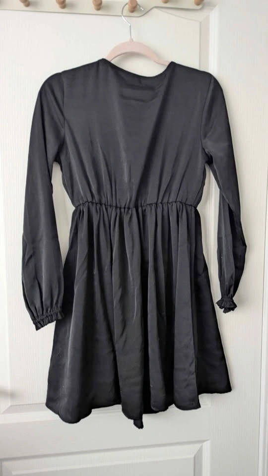 Joe Fresh Satin Black Dress XS Brand New with Tags - photo 2