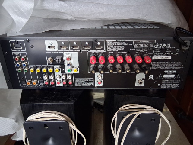 Polk Audio Speakers + Subwoofer and Yamaha Stereo Receiver - photo 2