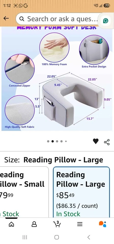 Reading Pillow/desk Pillow - photo 3