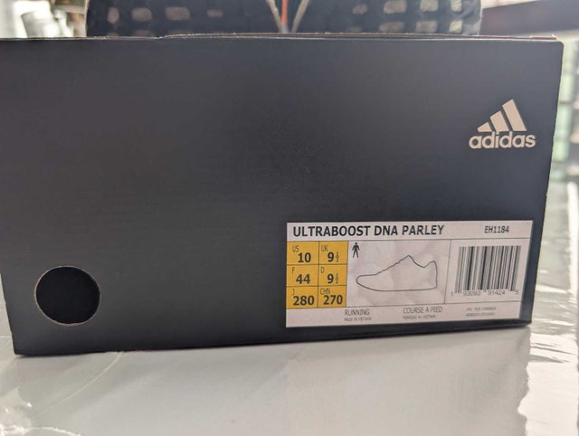 adidas Ultraboost DNA Parley Core Black EH1184 US 10 - Worn, Box - photo 3