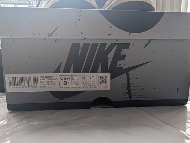 Air Jordan 1 High OG Washed Black DZ5485-051 US 9.5 - photo 4