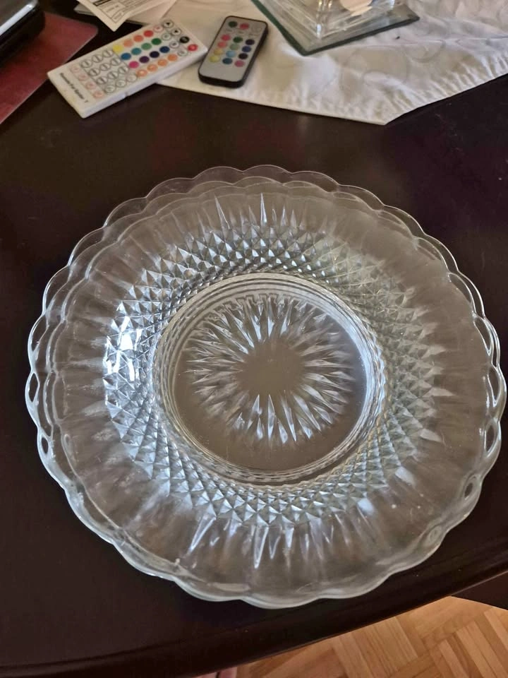Assorted Glass and Floral Ceramic Plates