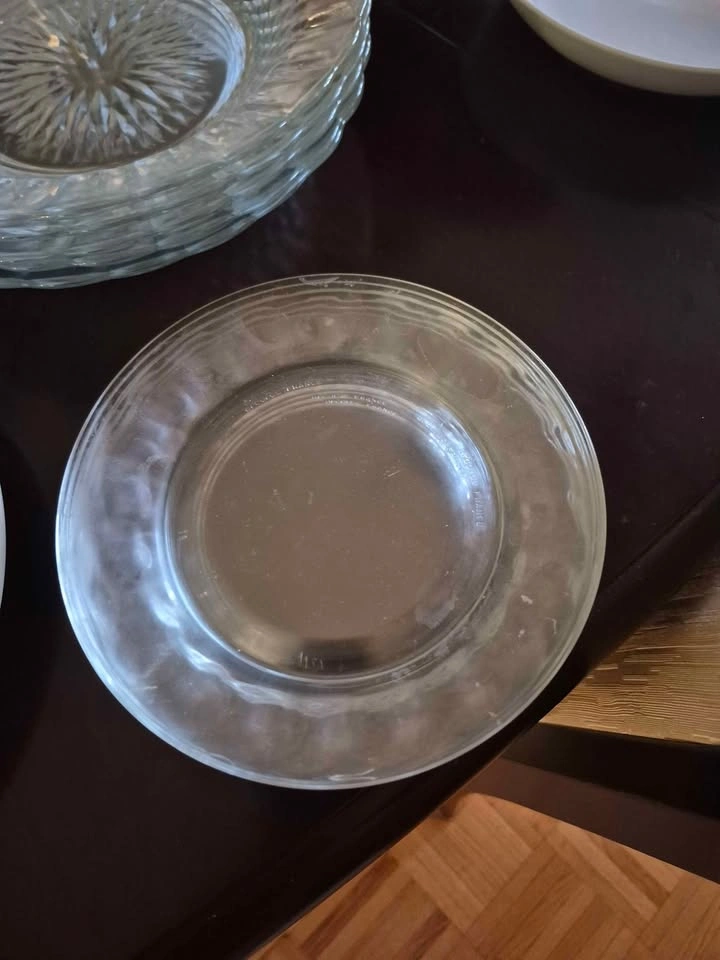 Assorted Glass and Floral Ceramic Plates - photo 2