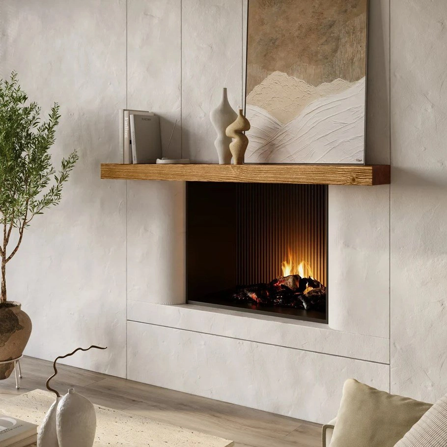 FIREPLACE ETC 60" SOLID WOOD FLOATING SHELF - photo 2