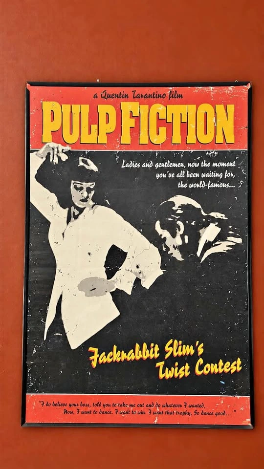 Large Pulp Fiction Wall Art – Iconic Twist Contest Poster