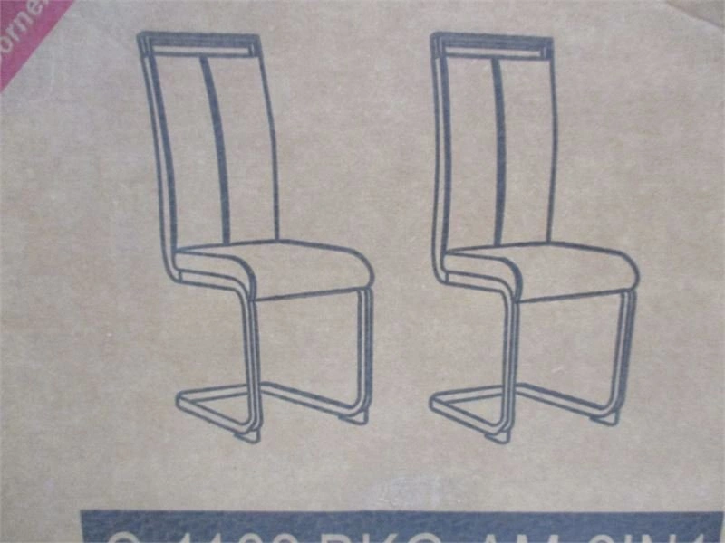 6 AMARI FAUX LEATHER DINING CHAIRS (Chairs ONLY) - photo 3