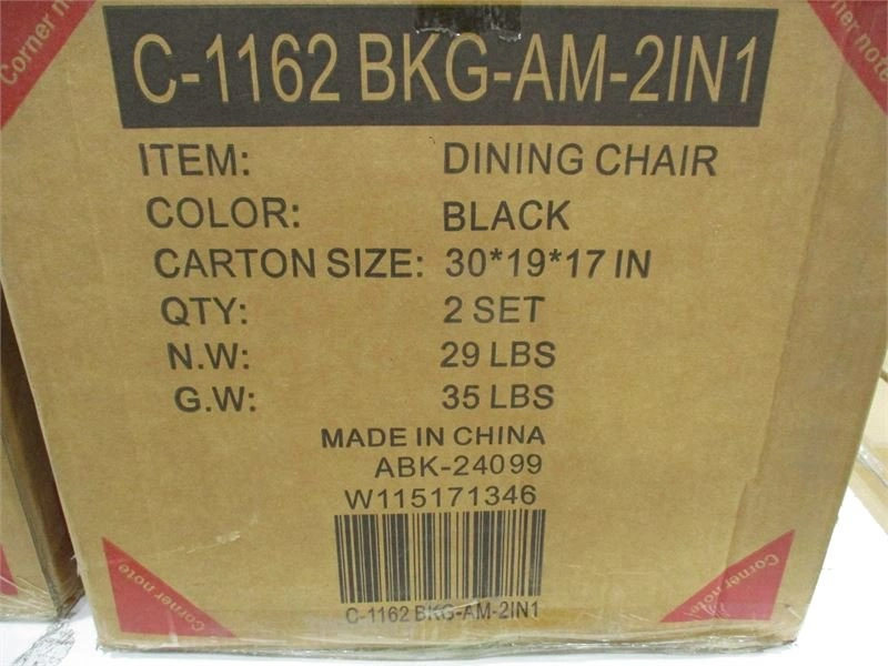6 AMARI FAUX LEATHER DINING CHAIRS (Chairs ONLY) - photo 4
