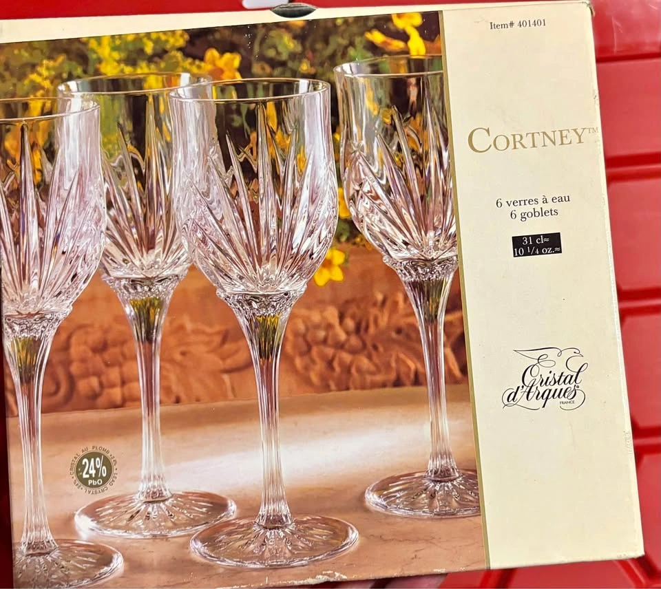 Cristal d'Arques Cortney Water Goblets - Set of 6