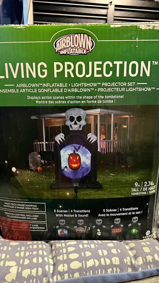 Inflatable Halloween projector