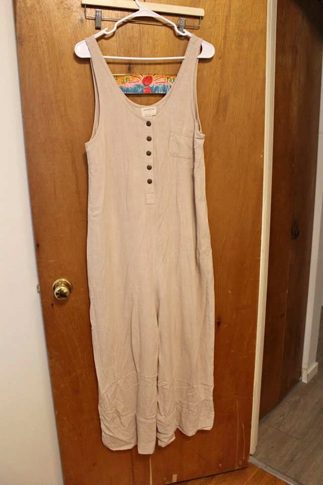 Linen blend jumpsuit