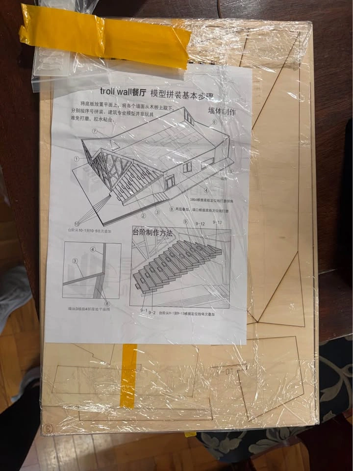 2x 3d wooden DIY model kits