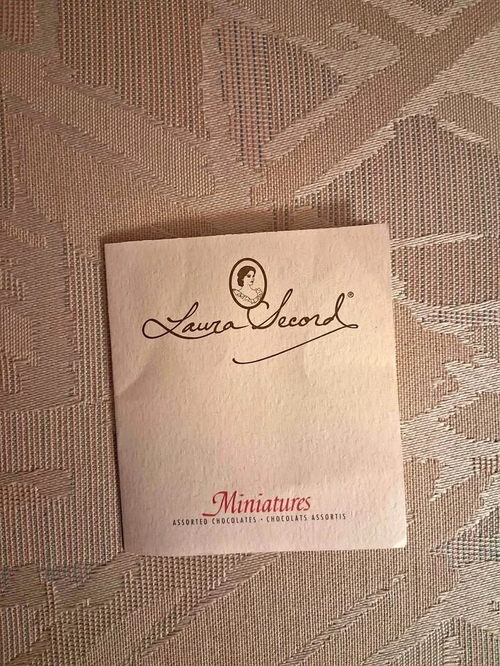 Vintage 1992 Laura Secord Miniatures Paper Menu Collectible