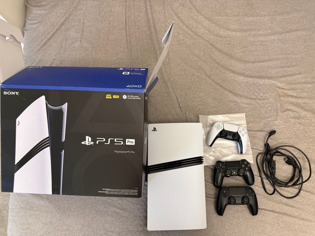 Sony PlayStation 5 Pro 2tb with 3 controllers