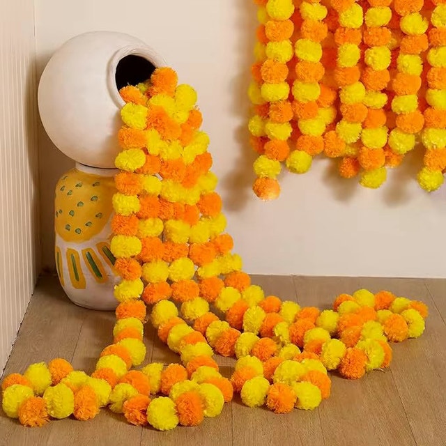 Premium Marigold Garland Festival Sale